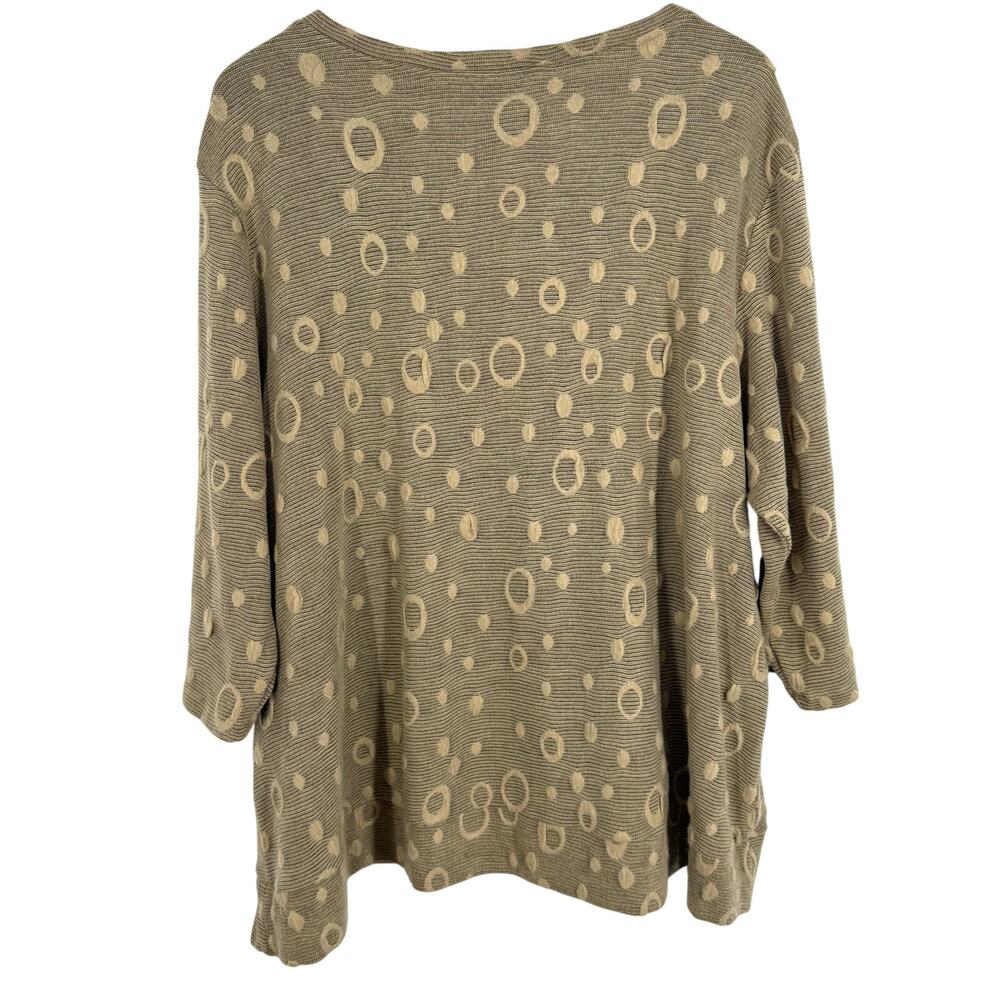 By JJ Womens XL Wearable Art to Wear Unique Artsy Beige Blouse Shirt Top - Picture 8 of 8